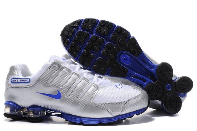 Mens Nike Shox NZ 2.0 SI Shoes Silver Blue